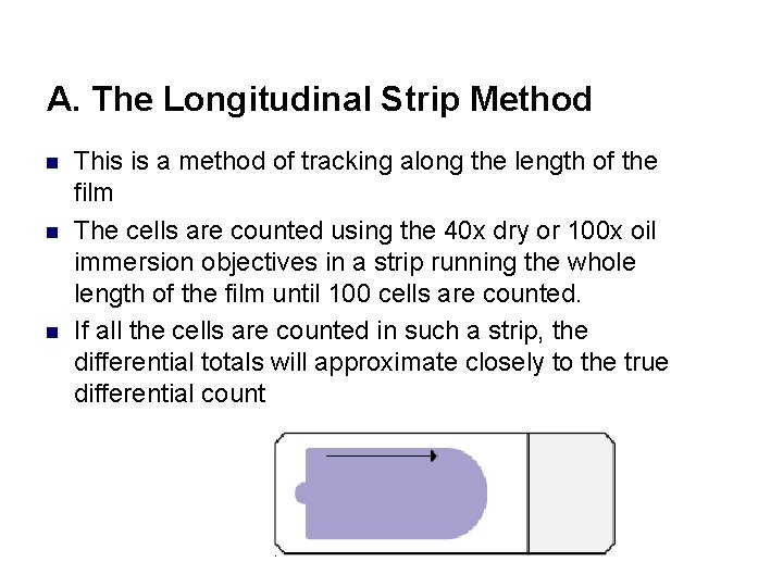 A. The Longitudinal Strip Method n n n This is a method of tracking