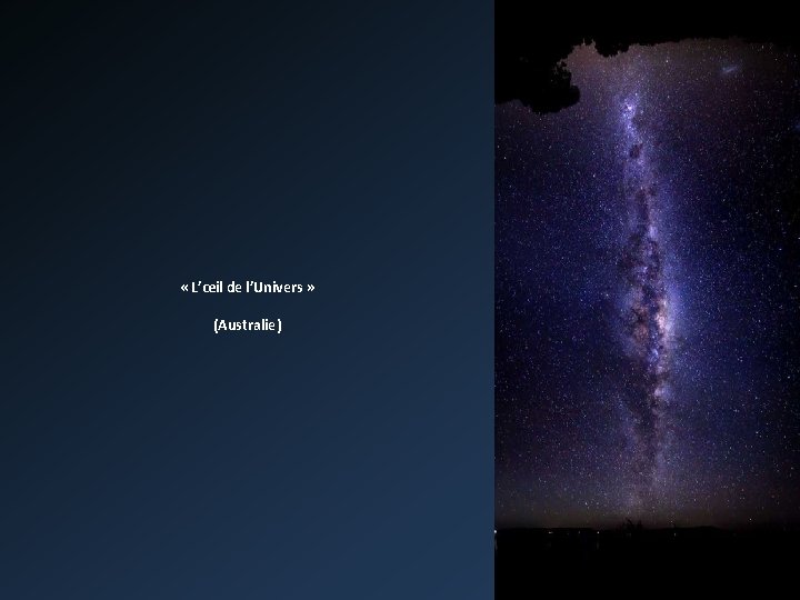  « L’œil de l’Univers » (Australie) 