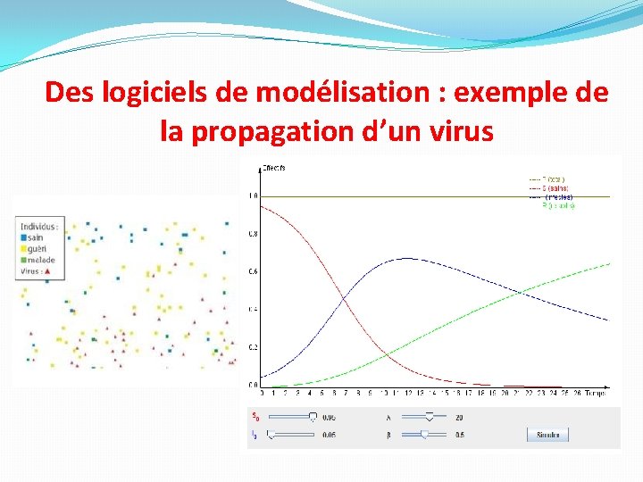 Des logiciels de modélisation : exemple de la propagation d’un virus 