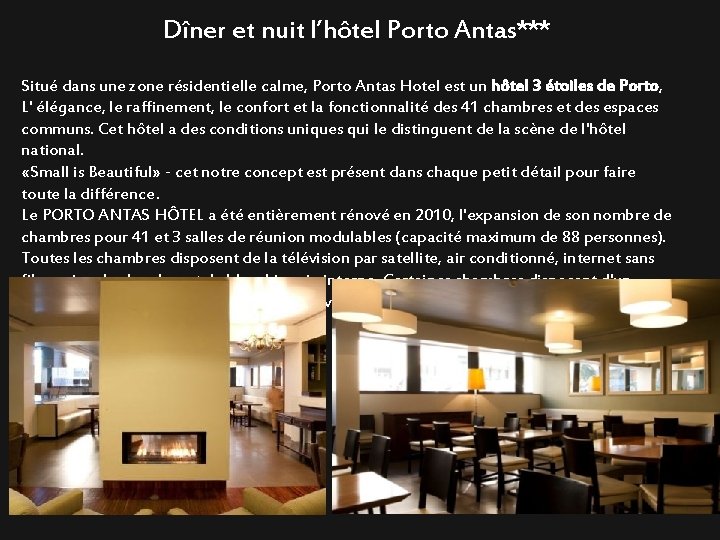Dîner et nuit l’hôtel Porto Antas*** Situé dans une zone résidentielle calme, Porto Antas