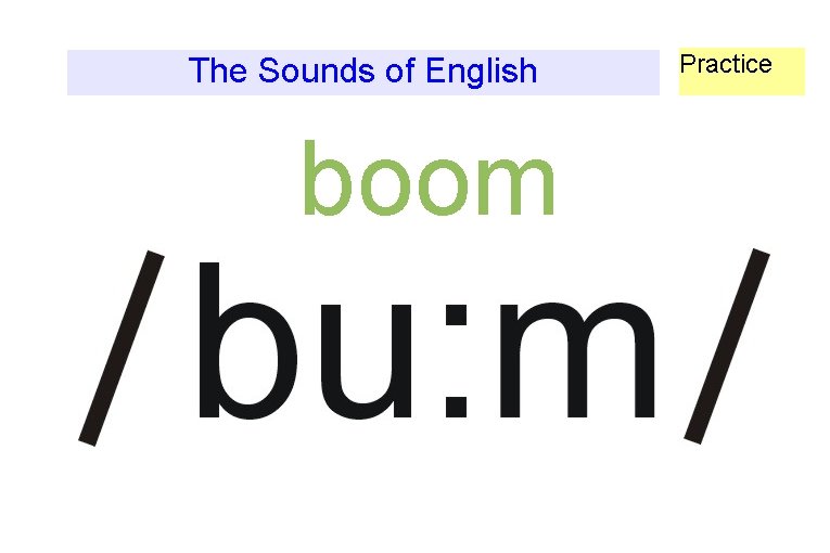 The Sounds of English boom Practice 