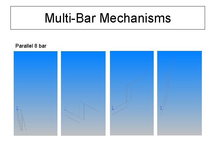 Multi-Bar Mechanisms Parallel 8 bar 