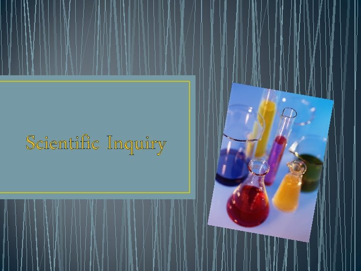 Scientific Inquiry 