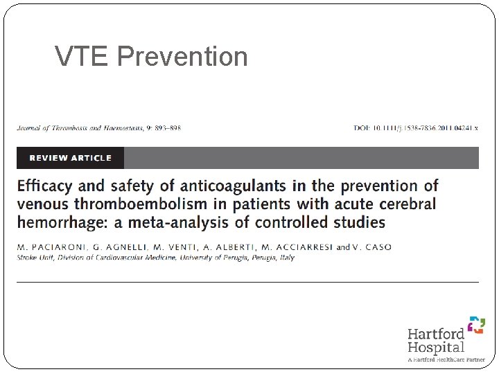 VTE Prevention 