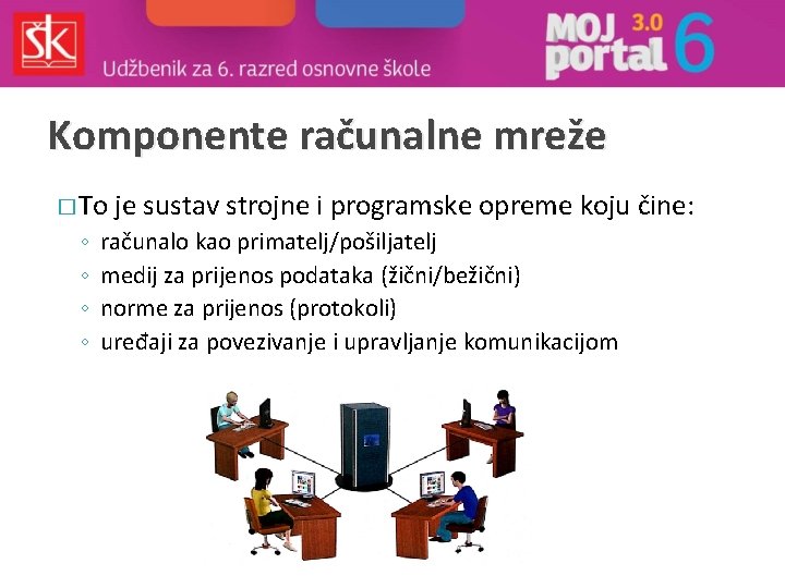 Komponente računalne mreže � To ◦ ◦ je sustav strojne i programske opreme koju