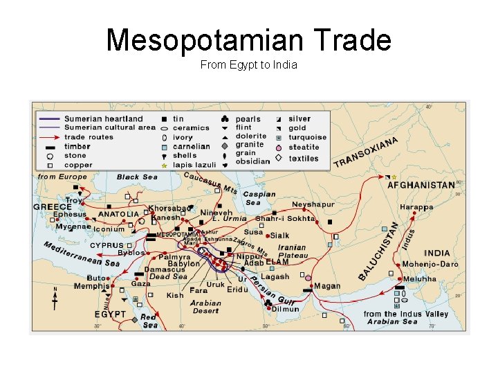 Mesopotamian Trade From Egypt to India 