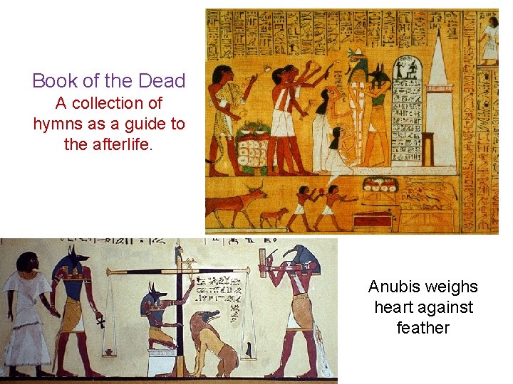 Book of the Dead A collection of hymns as a guide to the afterlife.