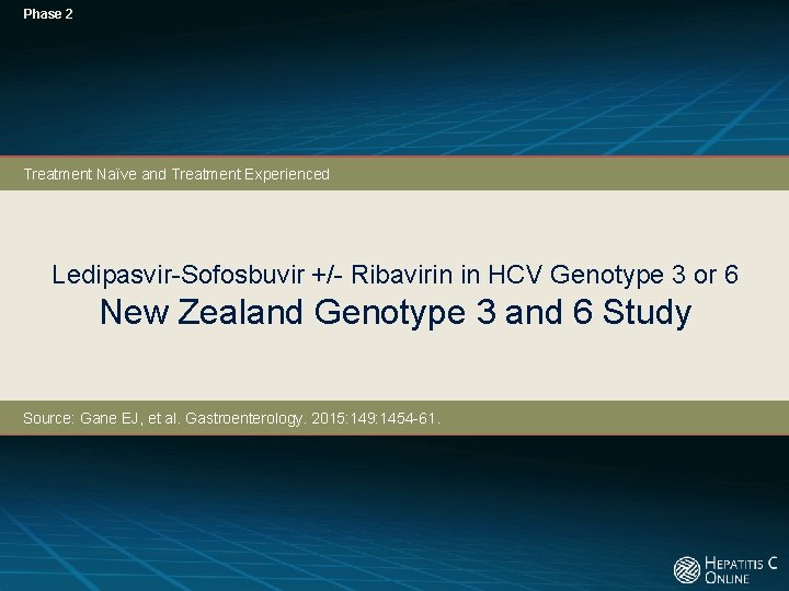 Phase 2 Treatment Naïve and Treatment Experienced Ledipasvir-Sofosbuvir +/- Ribavirin in HCV Genotype 3