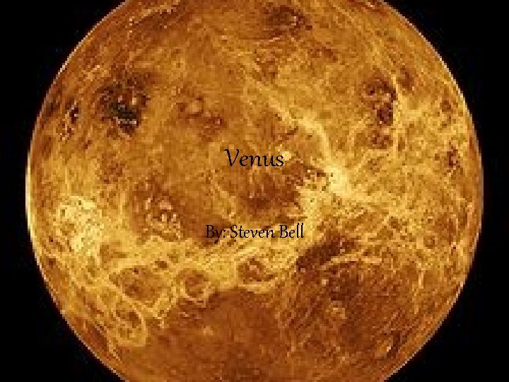 Venus By: Steven Bell 