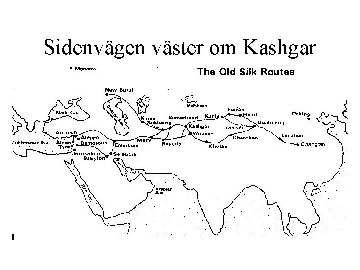 Sidenvägen väster om Kashgar 