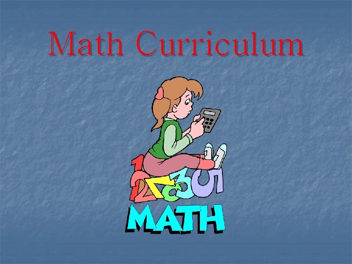 Math Curriculum 