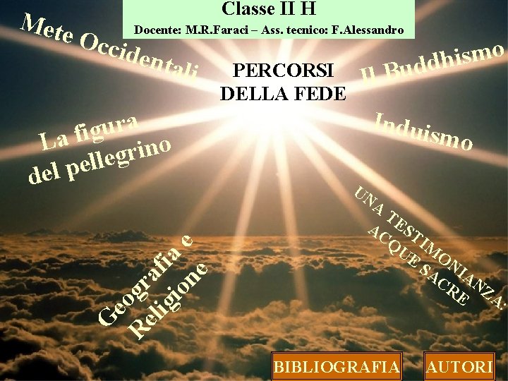 Met e Oc Classe II H Docente: M. R. Faraci – Ass. tecnico: F.