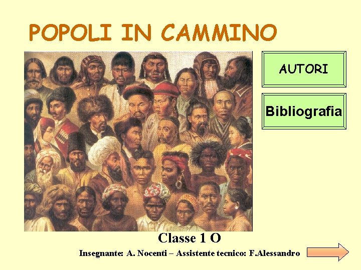 POPOLI IN CAMMINO AUTORI Bibliografia Classe 1 O Insegnante: A. Nocenti – Assistente tecnico: