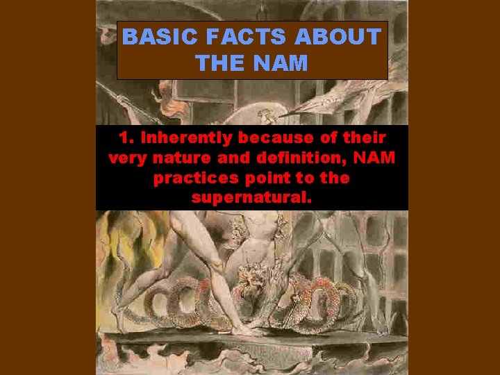 BASIC FACTS ABOUT THE NAM 1. Inherently because of their very nature and definition,