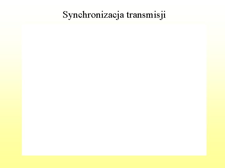 Synchronizacja transmisji 
