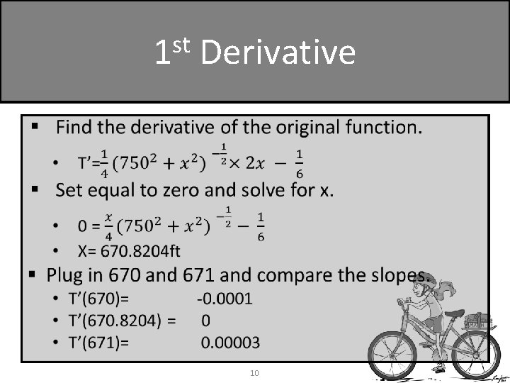 st 1 Derivative § 10 