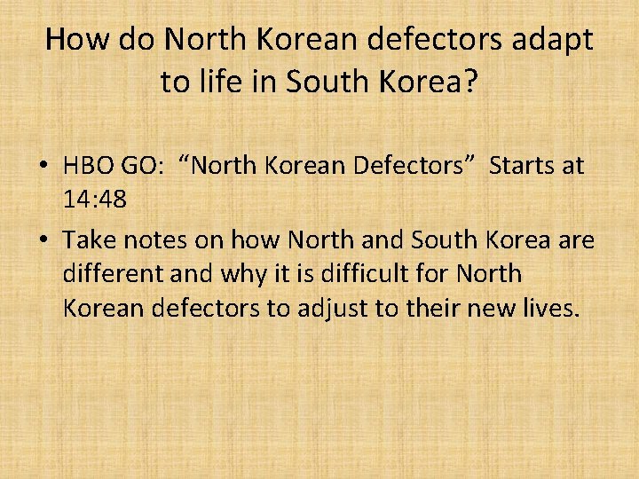 How do North Korean defectors adapt to life in South Korea? • HBO GO: