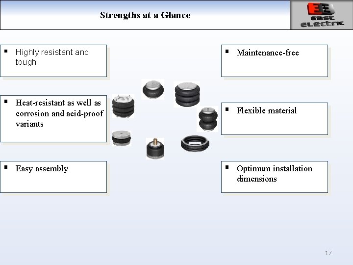 Strengths at a Glance § Highly resistant and tough § Heat-resistant as well as