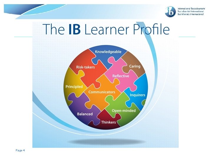 Page 4 © International Baccalaureate Organization 2007 Page 4 © International Baccalaureate Organization 2007