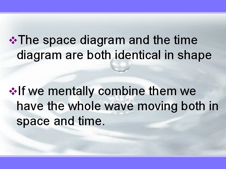 v. The space diagram and the time diagram are both identical in shape v.