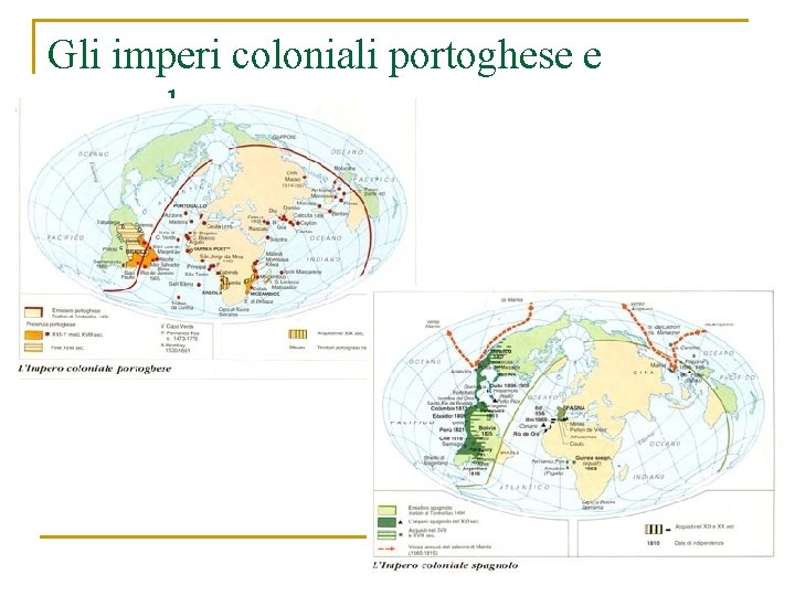 Gli imperi coloniali portoghese e spagnolo 
