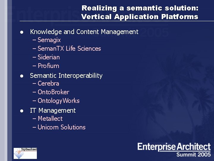 Enterprise Architecture in SOA Models and Methodologies Going
