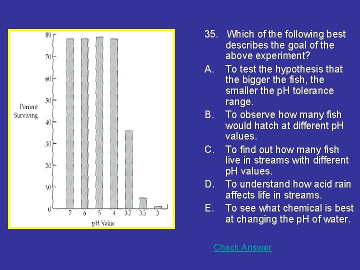 35. Which of the following best describes the goal of the above experiment? A.