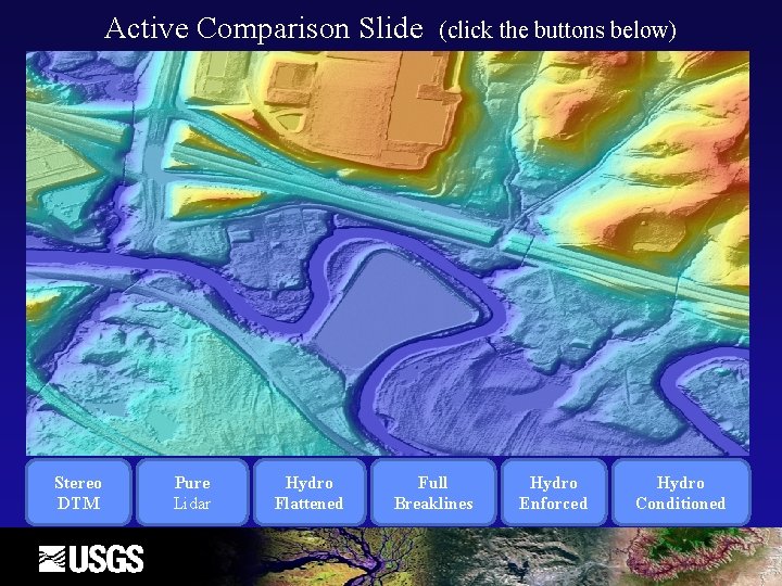 Active Comparison Slide Stereo DTM Pure Lidar Hydro Flattened (click the buttons below) Full