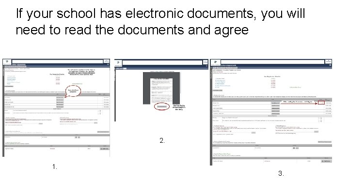 If your school has electronic documents, you will need to read the documents and