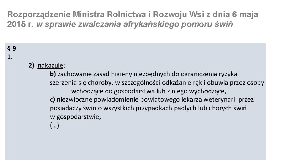 Rozporządzenie Ministra Rolnictwa i Rozwoju Wsi z dnia 6 maja 2015 r. w sprawie