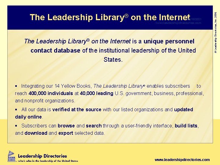 Leadership Directories whos who in the leadership of