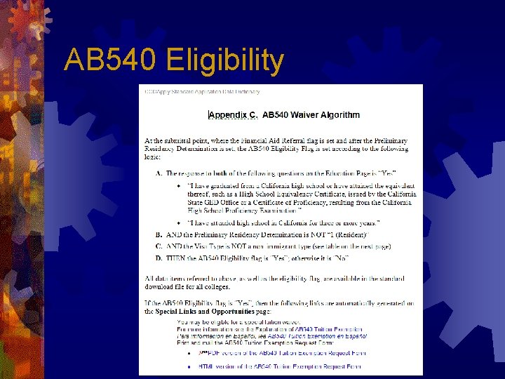 AB 540 Eligibility 