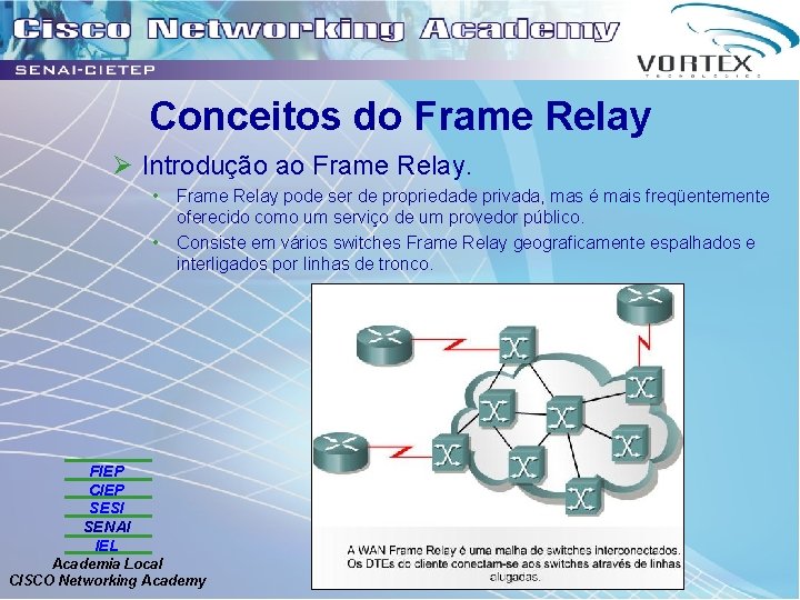 Conceitos do Frame Relay Ø Introdução ao Frame Relay. • • Frame Relay pode