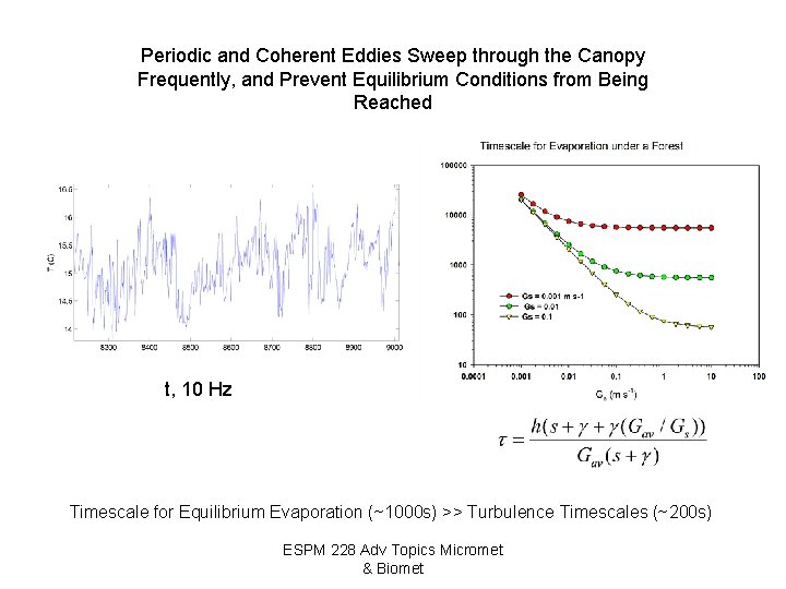 Periodic and Coherent Eddies Sweep through the Canopy Frequently, and Prevent Equilibrium Conditions from