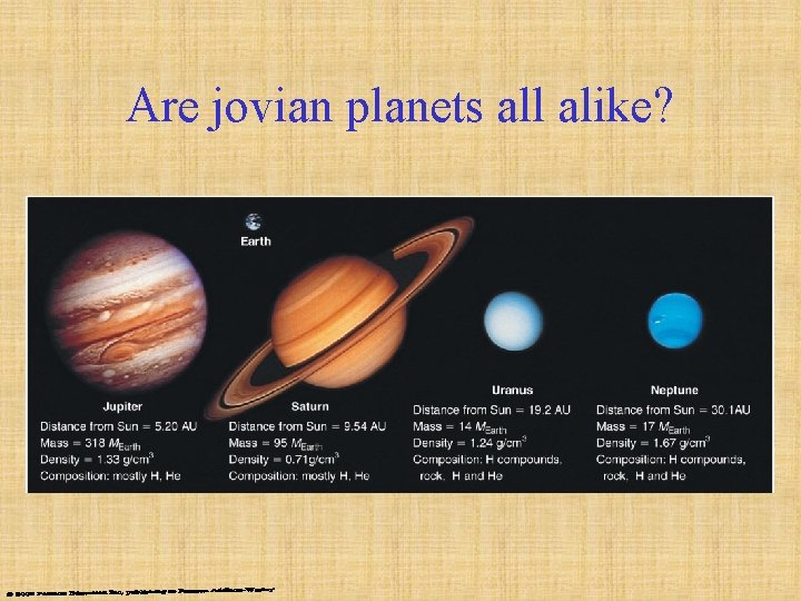 Are jovian planets all alike? 