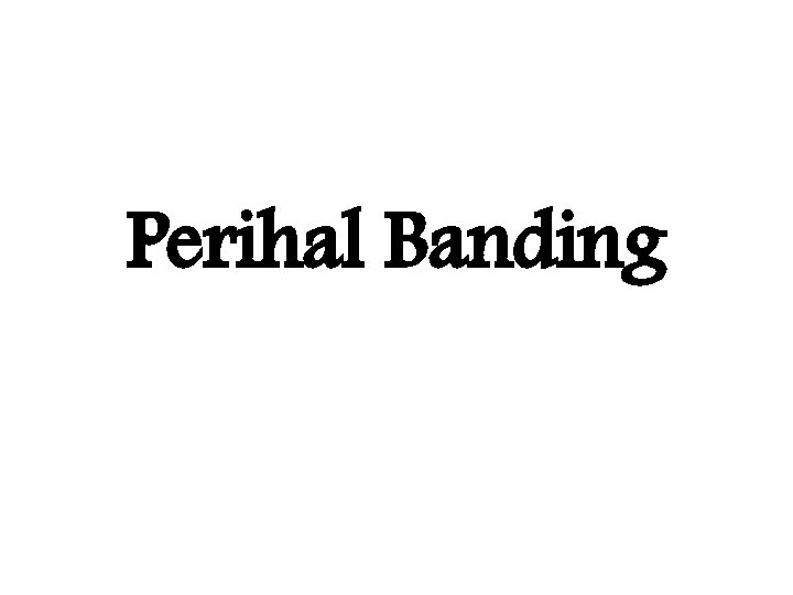 Perihal Banding 