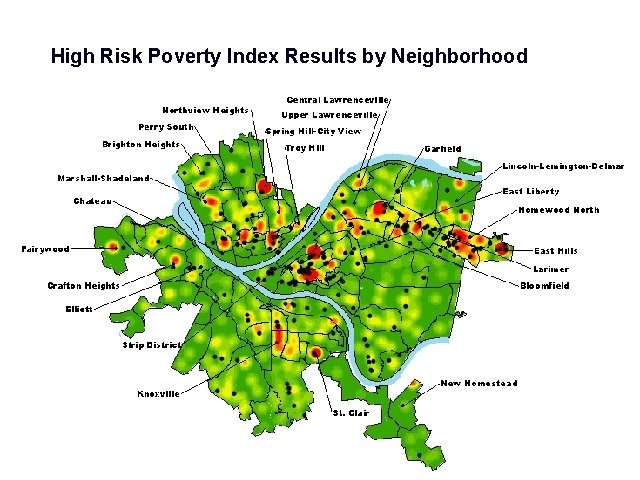 High Risk Poverty Index Results by Neighborhood 