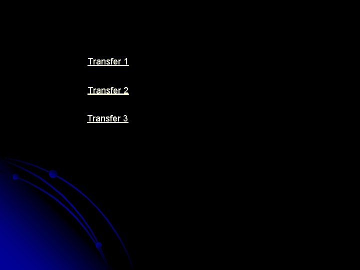 Transfer 1 Transfer 2 Transfer 3 