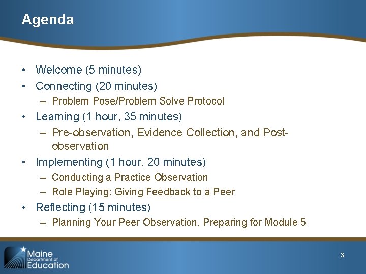 Agenda • Welcome (5 minutes) • Connecting (20 minutes) – Problem Pose/Problem Solve Protocol