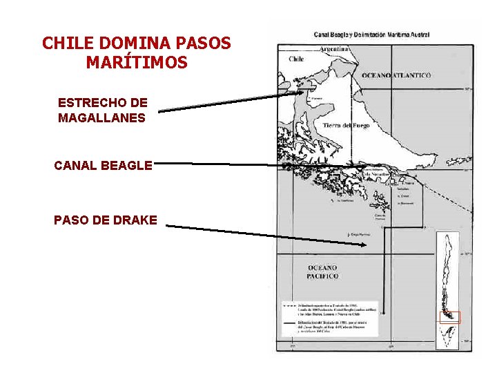 CHILE DOMINA PASOS MARÍTIMOS ESTRECHO DE MAGALLANES CANAL BEAGLE PASO DE DRAKE 