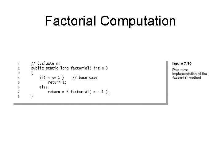 Factorial Computation 