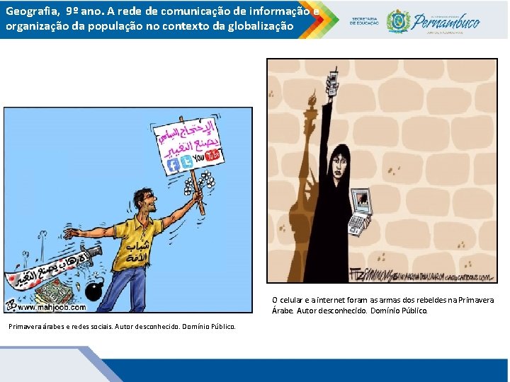 Geografia, 9º ano. A rede de comunicação de informação e organização da população no Geografia, 9º ano. A rede de comunicação de informação e organização da população no