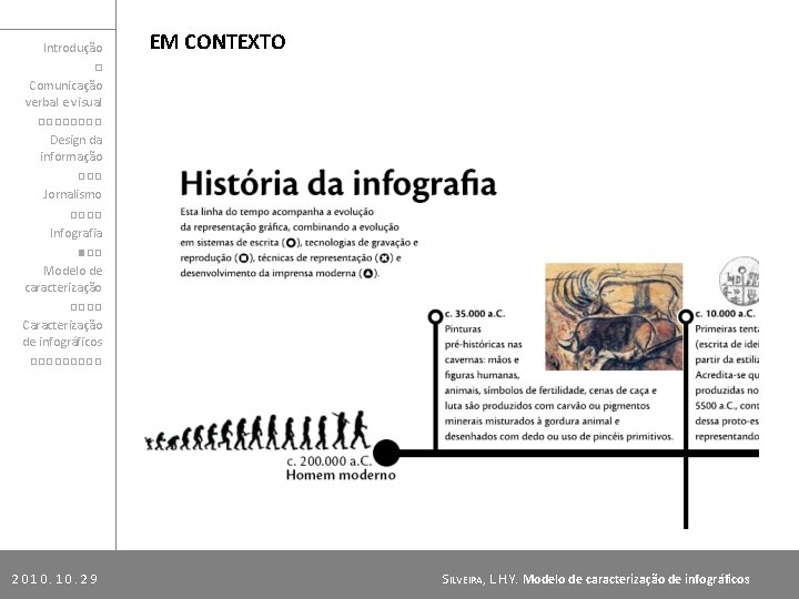 Introdução □ Comunicação verbal e visual □□□□ Design da informação □□□ Jornalismo □□□□ Infografia