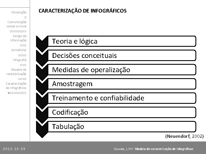 Introdução □ Comunicação verbal e visual □□□□ Design da informação □□□ Jornalismo □□□□ Infografia