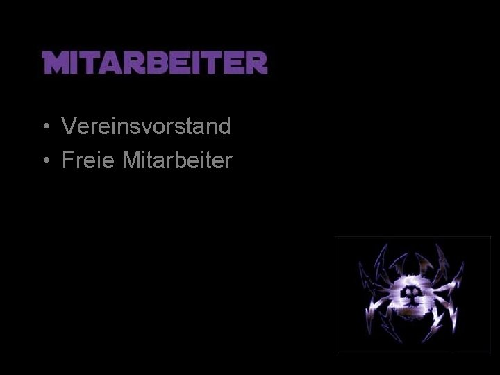  • Vereinsvorstand • Freie Mitarbeiter 16 