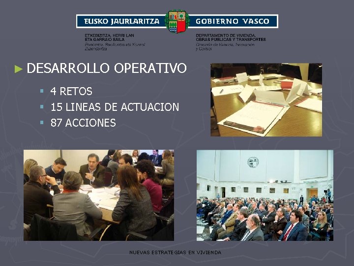 ► DESARROLLO OPERATIVO § 4 RETOS § 15 LINEAS DE ACTUACION § 87 ACCIONES