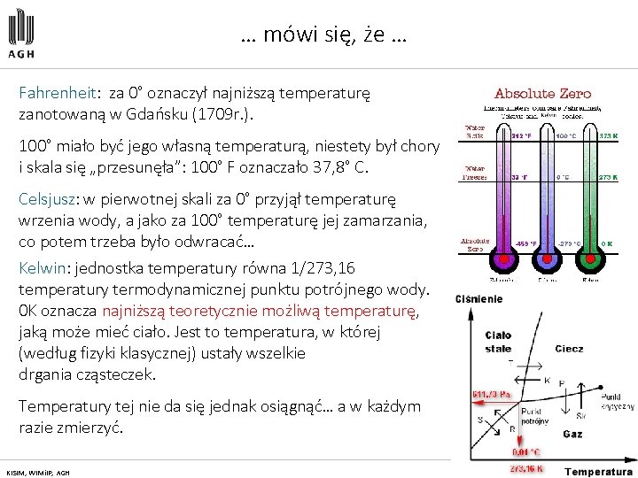 … mówi się, że … Fahrenheit: za 0° oznaczył najniższą temperaturę zanotowaną w Gdańsku