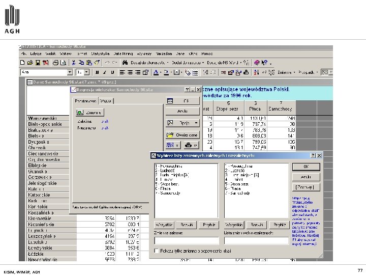 KISIM, WIMi. IP, AGH 77 