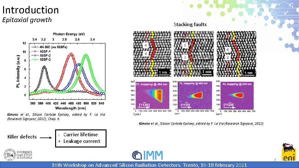 Introduction Epitaxial growth Stacking faults Kimoto et al. , Silicon Carbide Epitaxy, edited by Introduction Epitaxial growth Stacking faults Kimoto et al. , Silicon Carbide Epitaxy, edited by