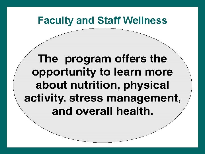 Faculty and Staff Wellness 